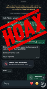 Waspada! Akun WhatsApp Palsu Mengatasnamakan Admin Diskominfo Kuningan, Minta Password OPD Diganti